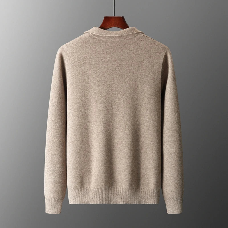 Elvano Wool-Lapel Cardigan