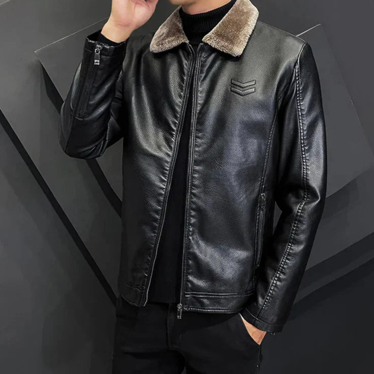 Alpine Luxe Shearling Leather Jacket